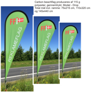 Carbon Beachflag - Drop - flex