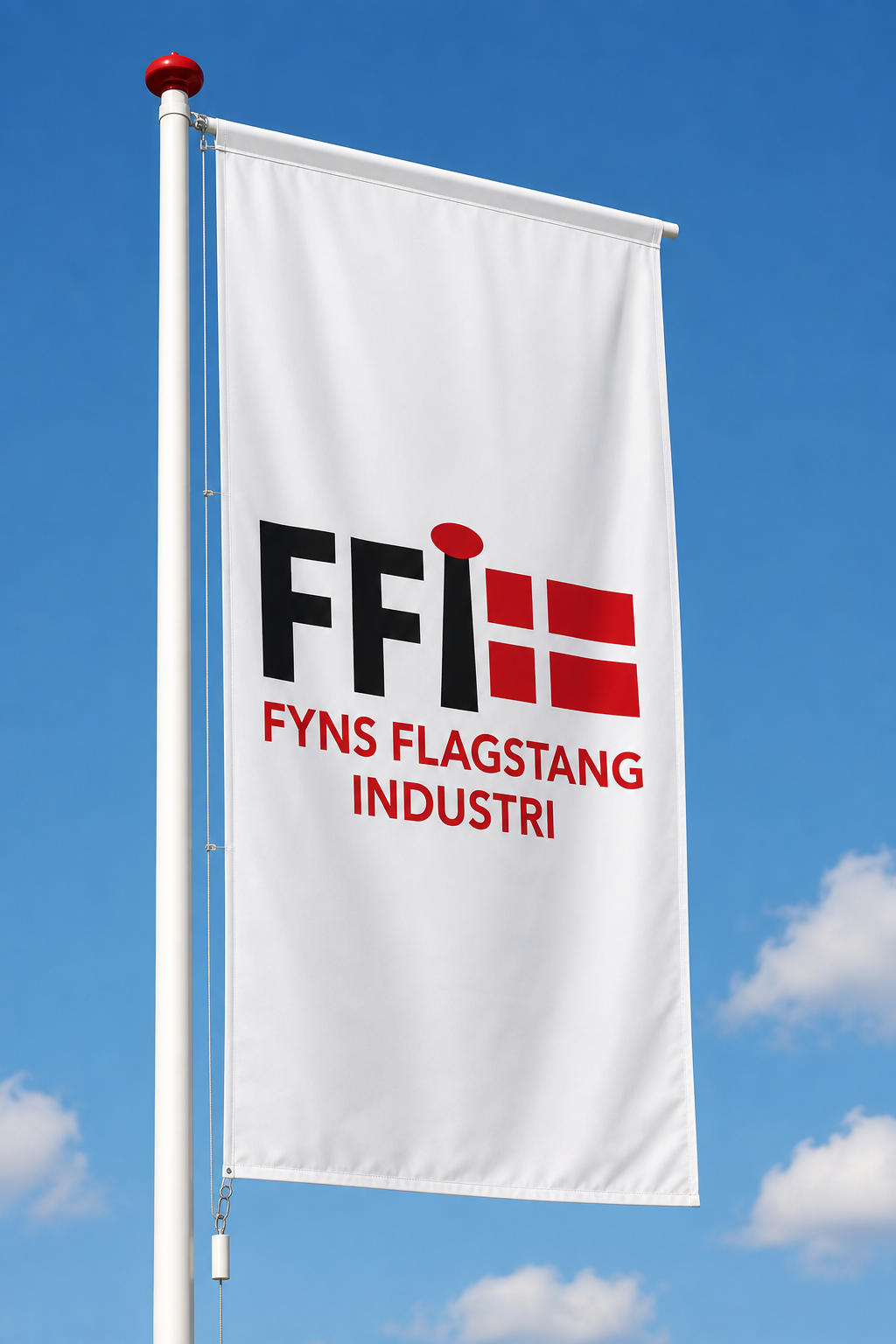 Logoflag i Højkantsformat
