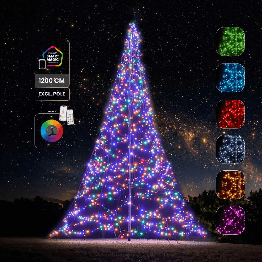 Fairybell Pro 12 meter med 2048 LED Smart Magic - Billede 4