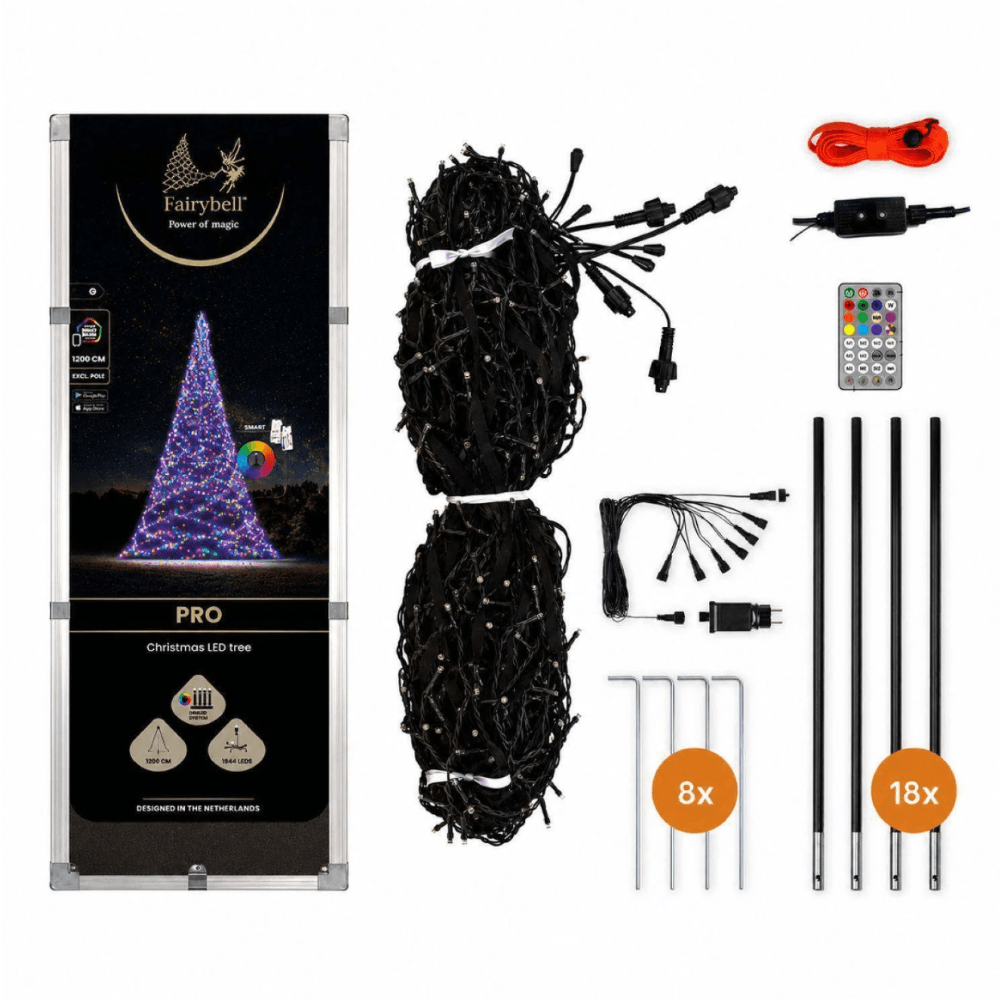 Fairybell Pro 12 meter med 2048 LED Smart Magic - Billede 2